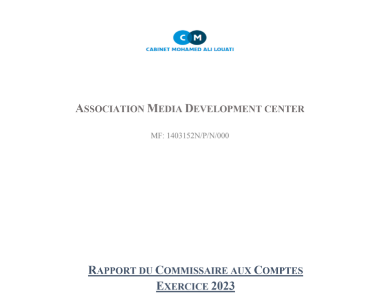 Rapport du commissaire aux comptes exercice 2023